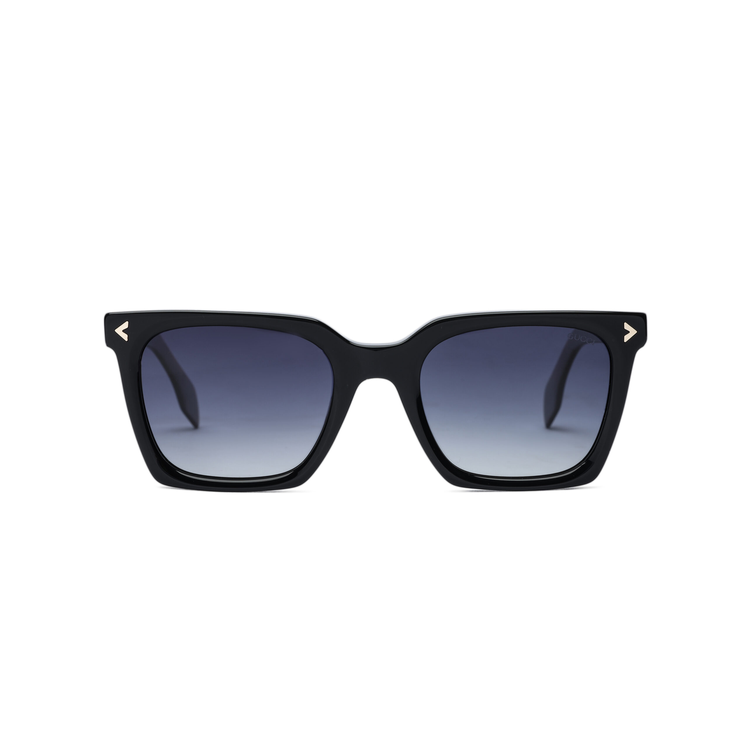 6S2A6370 نظارة Gucci-OLD25109a الشمسية Polarized للجنسين – تصميم فاخر بإطار أسود لامع وتفاصيل تايجر عسلي وعدسات UV400 - Image 1
