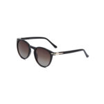 ⁦نظارة Persol الشمسية Polarized للجنسين – تصميم فاخر بإطار عسلي لامع وعدسات متدرجة UV400⁩ - الصورة ⁦2⁩