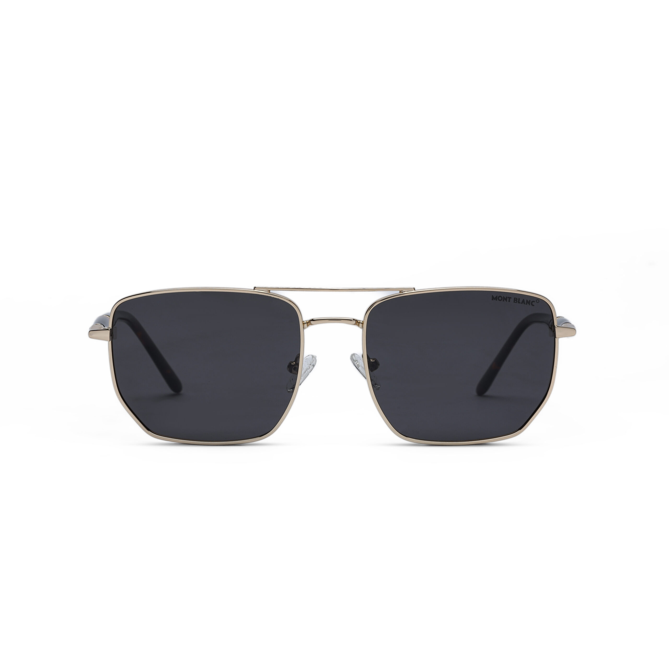 6S2A6458 نظارة Montblanc-MB24808 الشمسية Polarized للرجال – تصميم فاخر بإطار ذهبي وعدسات رمادية UV400 - Image 1