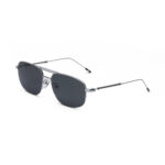 ⁦نظارة Montblanc-MBO109S الشمسية للرجال – تصميم فاخر بإطار معدني فضي وعدسات رمادية UV400⁩ - الصورة ⁦2⁩