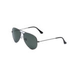 ⁦نظارة Ray-Ban-RB3025 Aviator للجنسين – إطار رمادي وعدسات خضراء Polarized وحماية UV400⁩ - الصورة ⁦2⁩