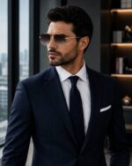 ⁦نظارة Cartier-CT0426 الشمسية للجنسين – تصميم فاخر بإطار ذهبي وعدسات بنية متدرجة UV400⁩ - الصورة ⁦4⁩