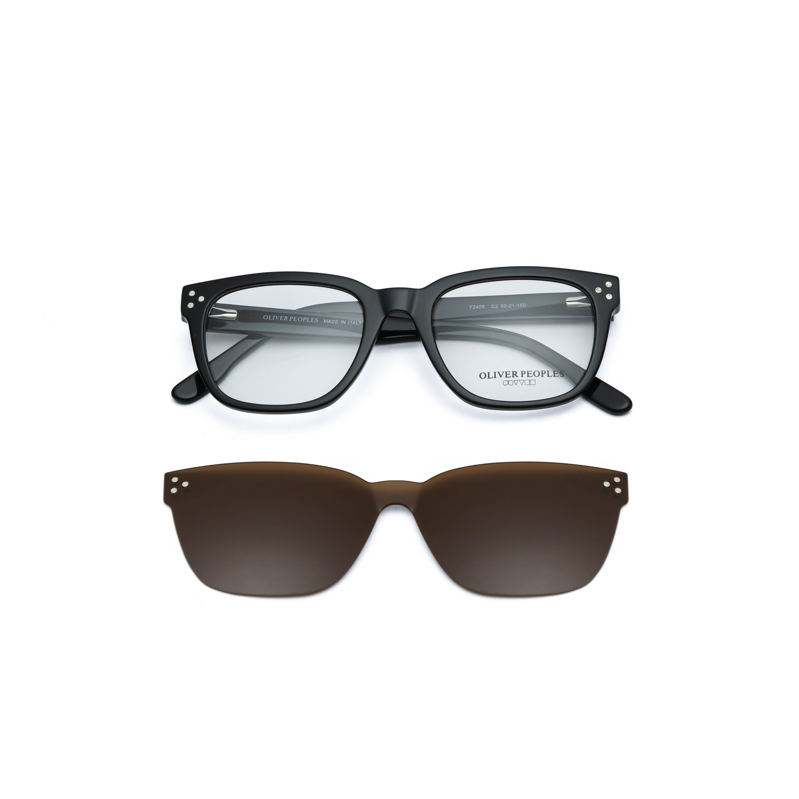 IMG_4193 نظارة Oliver Peoples-Y2405 طبية شمسية كليب أون مغناطيس – أسود مطفي – للجنسين - Image 1