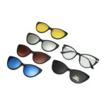 منهم واحد نظارة طبية نسائية مع 5 عدسات كليب أون مغناطيسية Polarized – حماية وأناقة في كل وقت