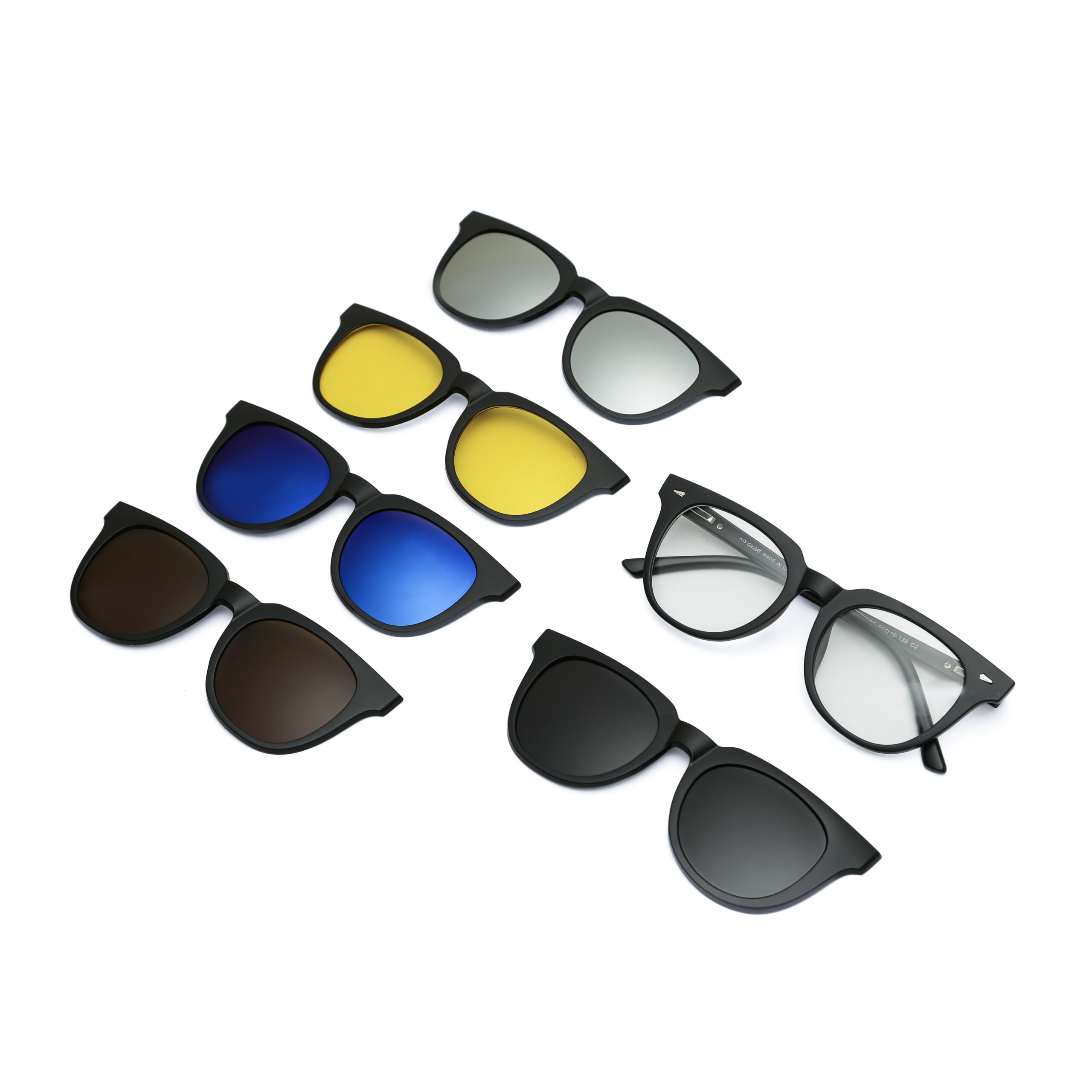 IMG_4227 نظارة طبية Clip-On-2335T – عدسات شمس UV400 + كليب Polarized - الصورة 1