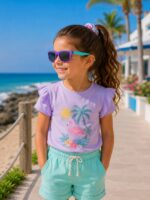 ⁦نظارة شمس أطفال POLO-S8137 مرنة – بنفسجي × تركواز | عدسات Polarized⁩ - الصورة ⁦4⁩